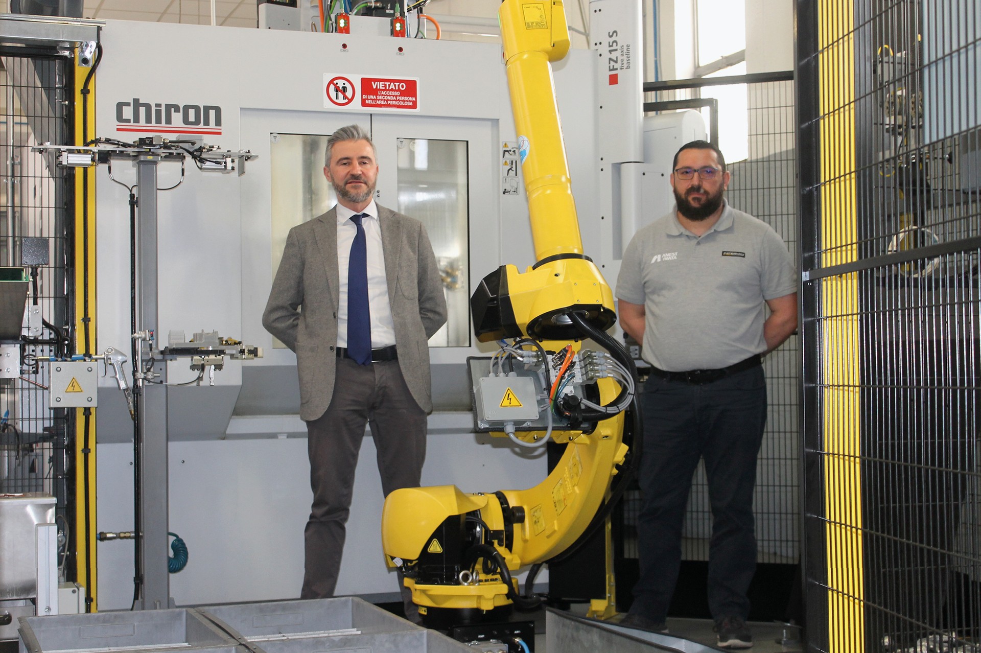 Automatic machining at Anest Iwata