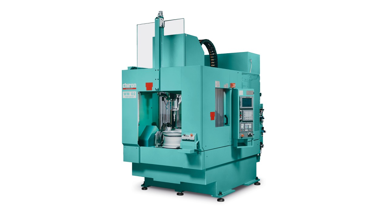 Die erste Wheelmaschine WM 02, mit allen Bearbeitungsoptionen für Räder bis 16 Zoll Durchmesser.  