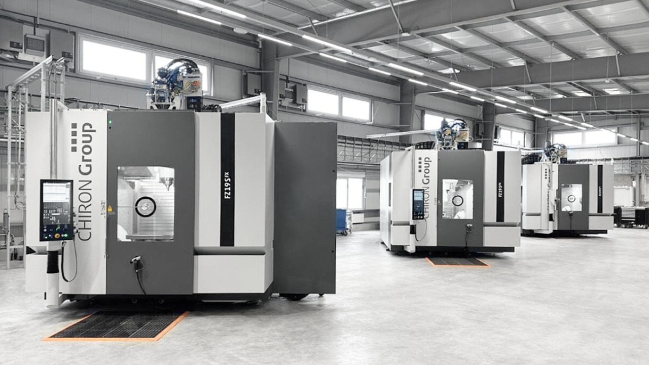  The three FZ 19 S five axis in the hall at BTU chescocurrently validating an innovative design for a guide vane ring.  