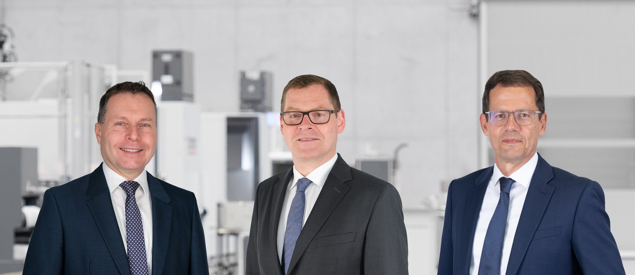 The management team of the CHIRON Group (from left to right): Dr. Claus Eppler CTO, Markus Unterstein CFO & Spokesman GEC a.i and Christian Kurtenbach COO.