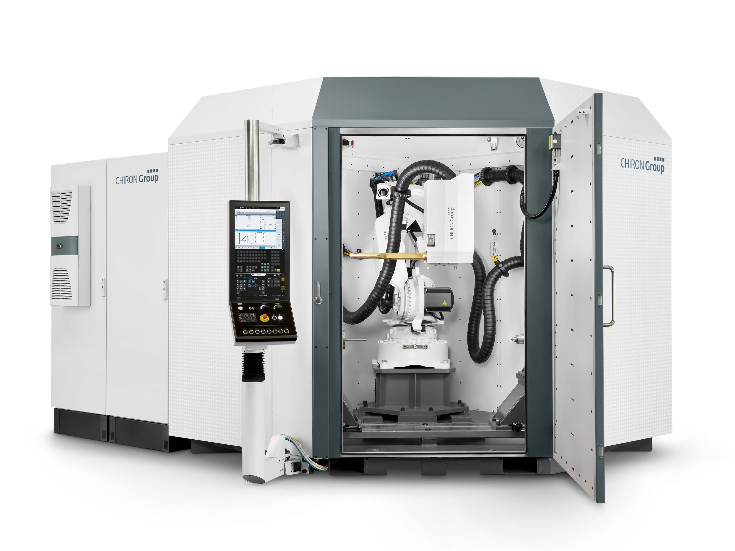 The AM Cube 3D metal printer: The automatic changing of the deposition heads is a key advantage of the AM Cube, and a true USP. With its three deposition heads, the AM Cube can apply both wire and metal powder in various phases of production.