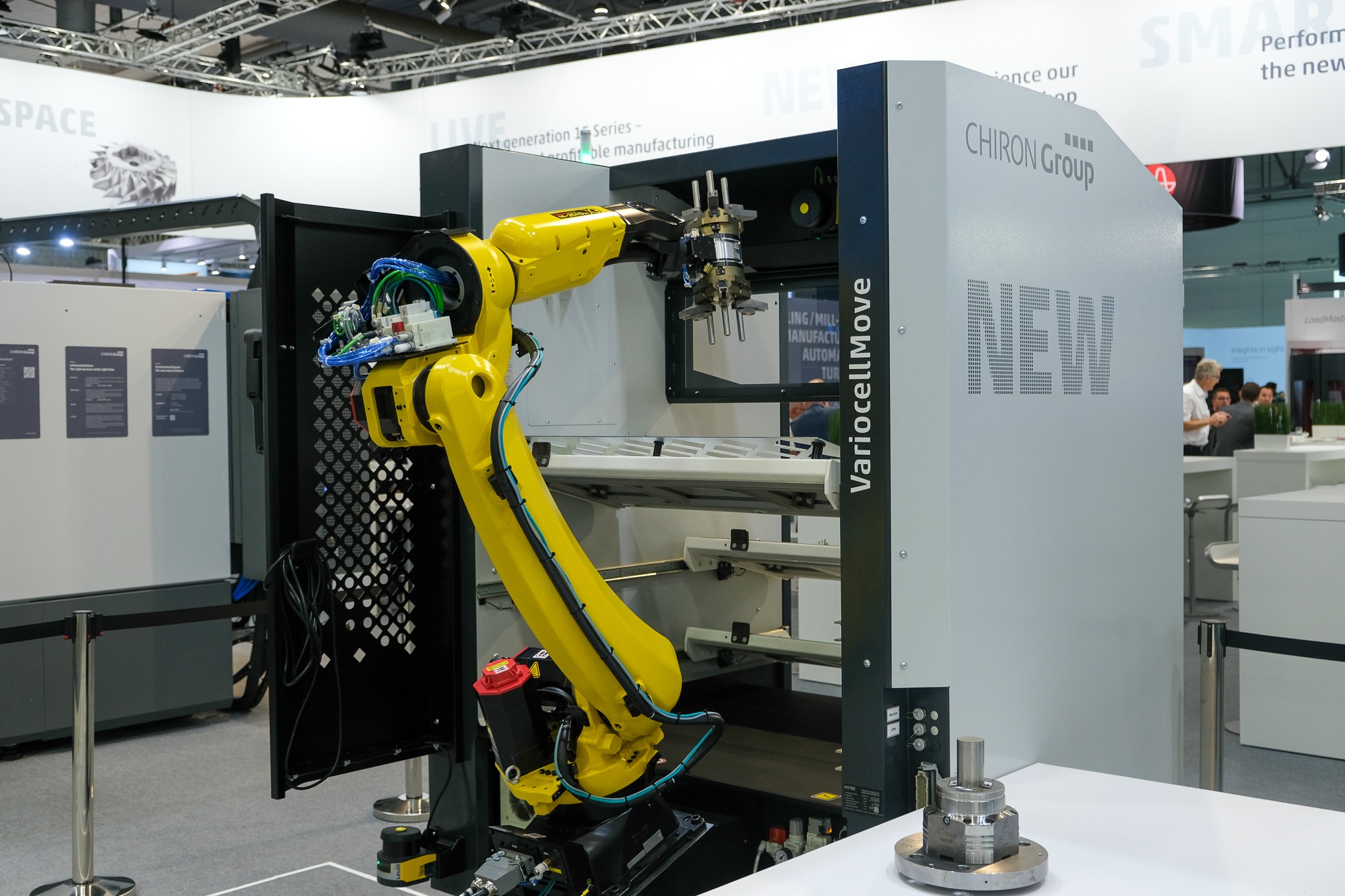 Mit der VariocellMove hat die CHIRON Group eine neue Automationslösung im Portfolio, die sich flexibel mit wechselnden Bearbeitungszentren des Unternehmens kombinieren lässt.