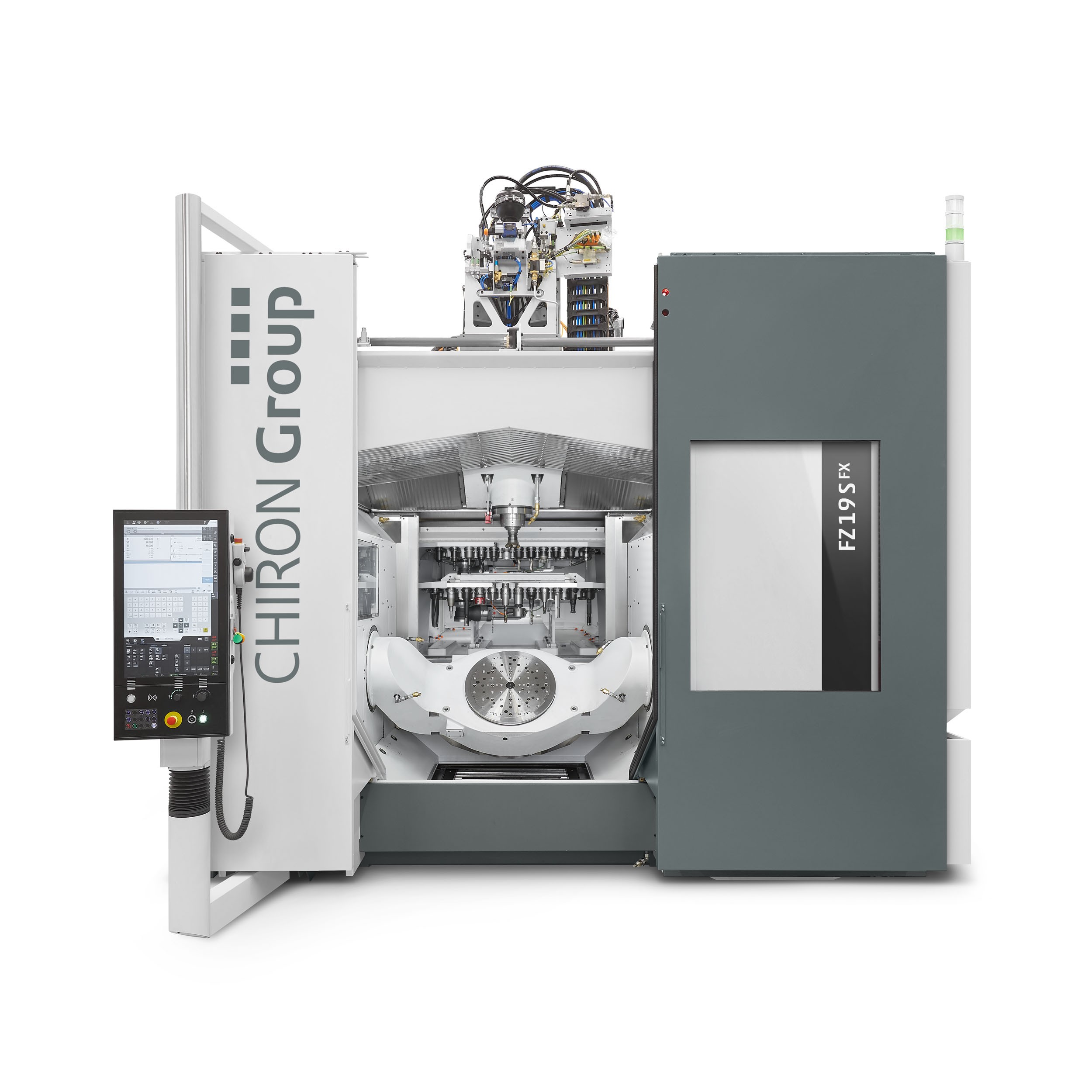 Die FZ 19 S five axis steht für Qualität und Produktivität bei großen Stückzahlen. Im Livebetrieb zu sehen beim Bearbeiten einer Komponente für Aerospace.